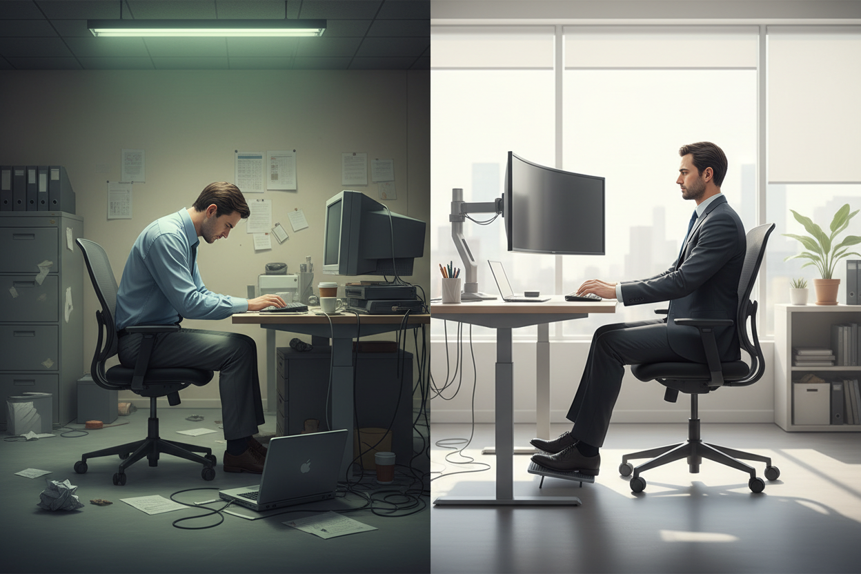 Troubles musculo-squelettiques au bureau : causes, prévention et solutions concrètes