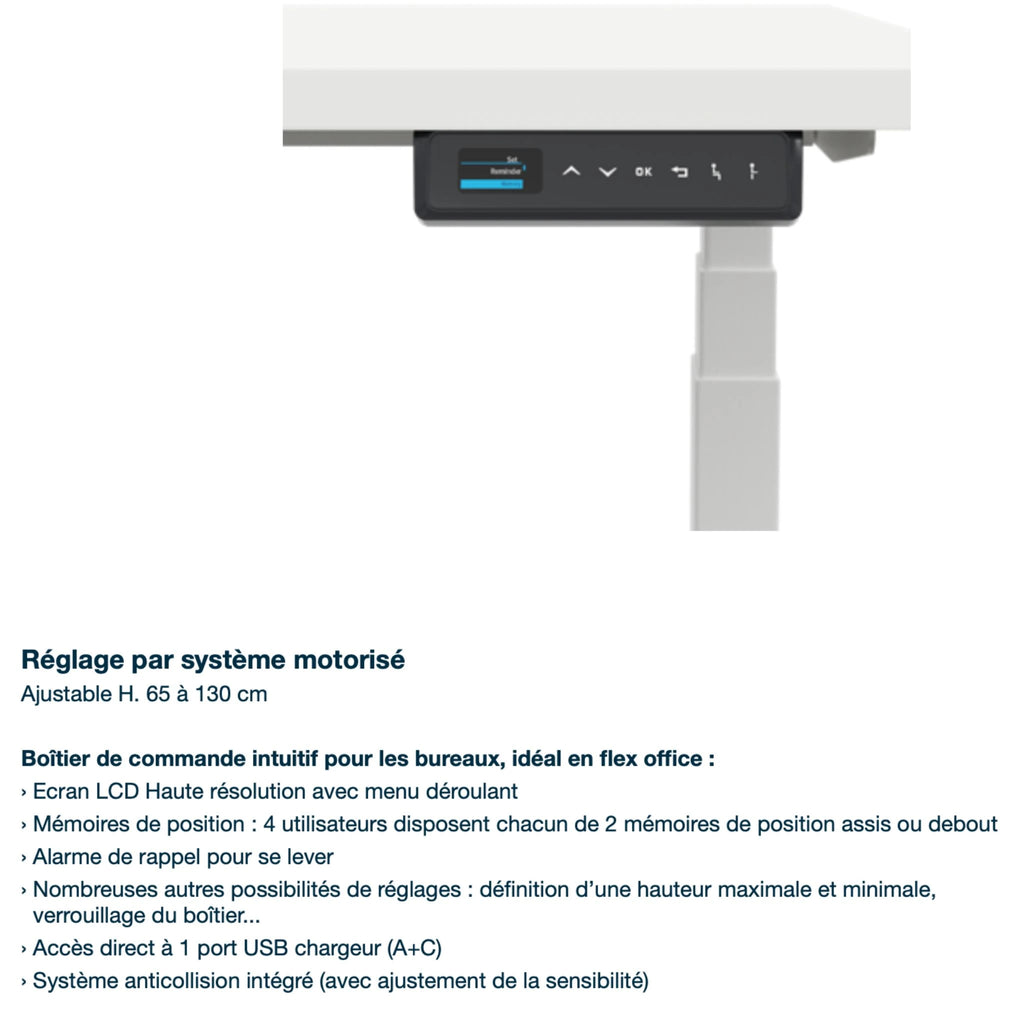 Bureau assis debout - Axel 2