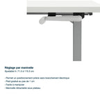 Bureau assis debout manuel - Axel 2