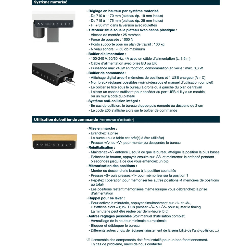 Bureau assis debout - Lutz 2