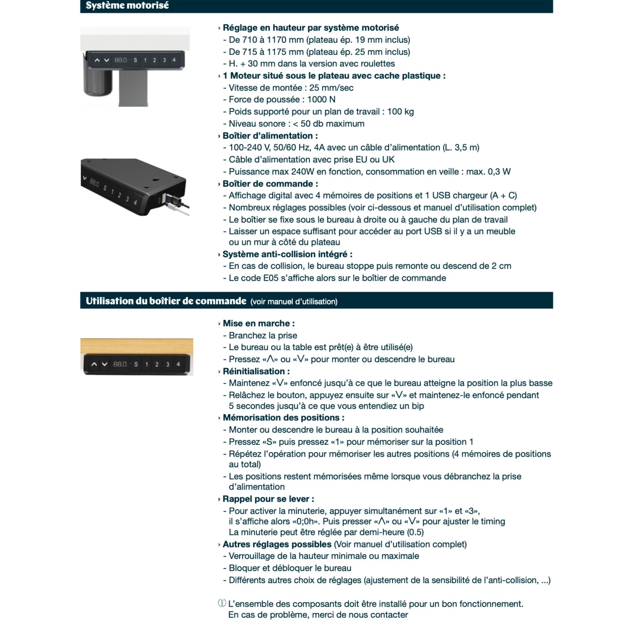 Bureau assis debout - Lutz 2