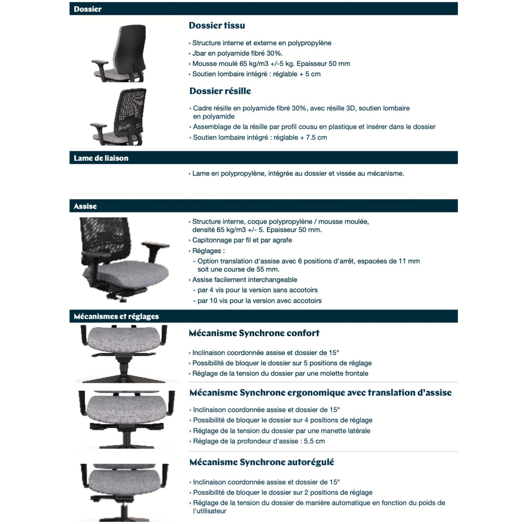 Chaise de bureau - Oscar 2