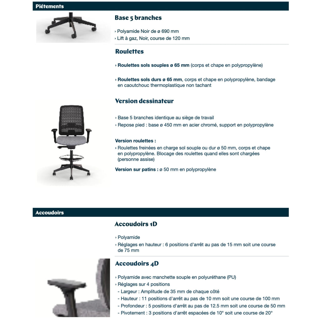 Chaise de bureau - Oscar 2