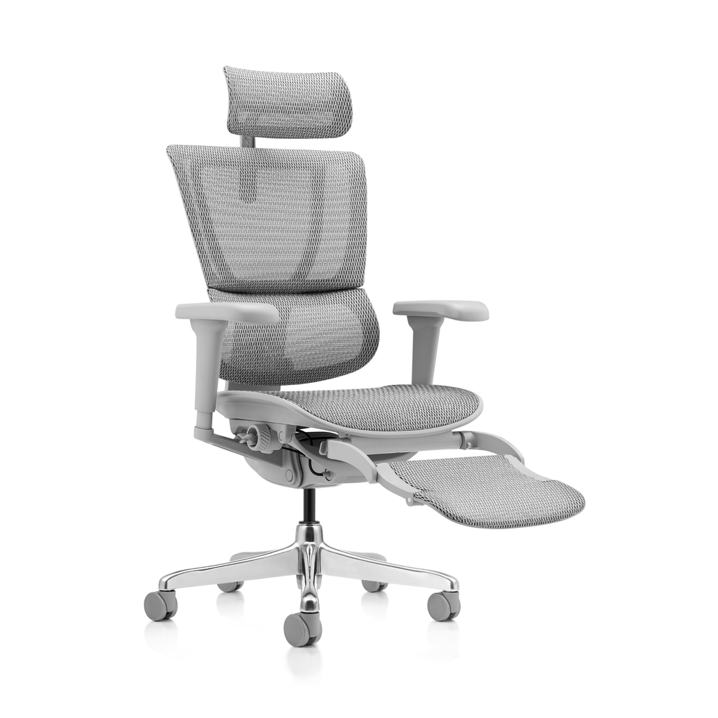 Chaise ergonomique avec repose-pied - Mirus