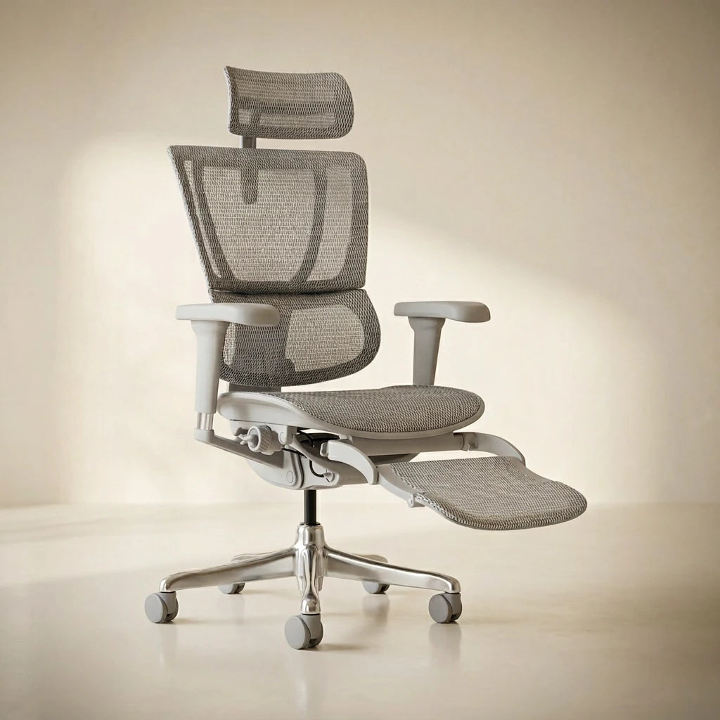 Chaise ergonomique avec repose-pied - Mirus