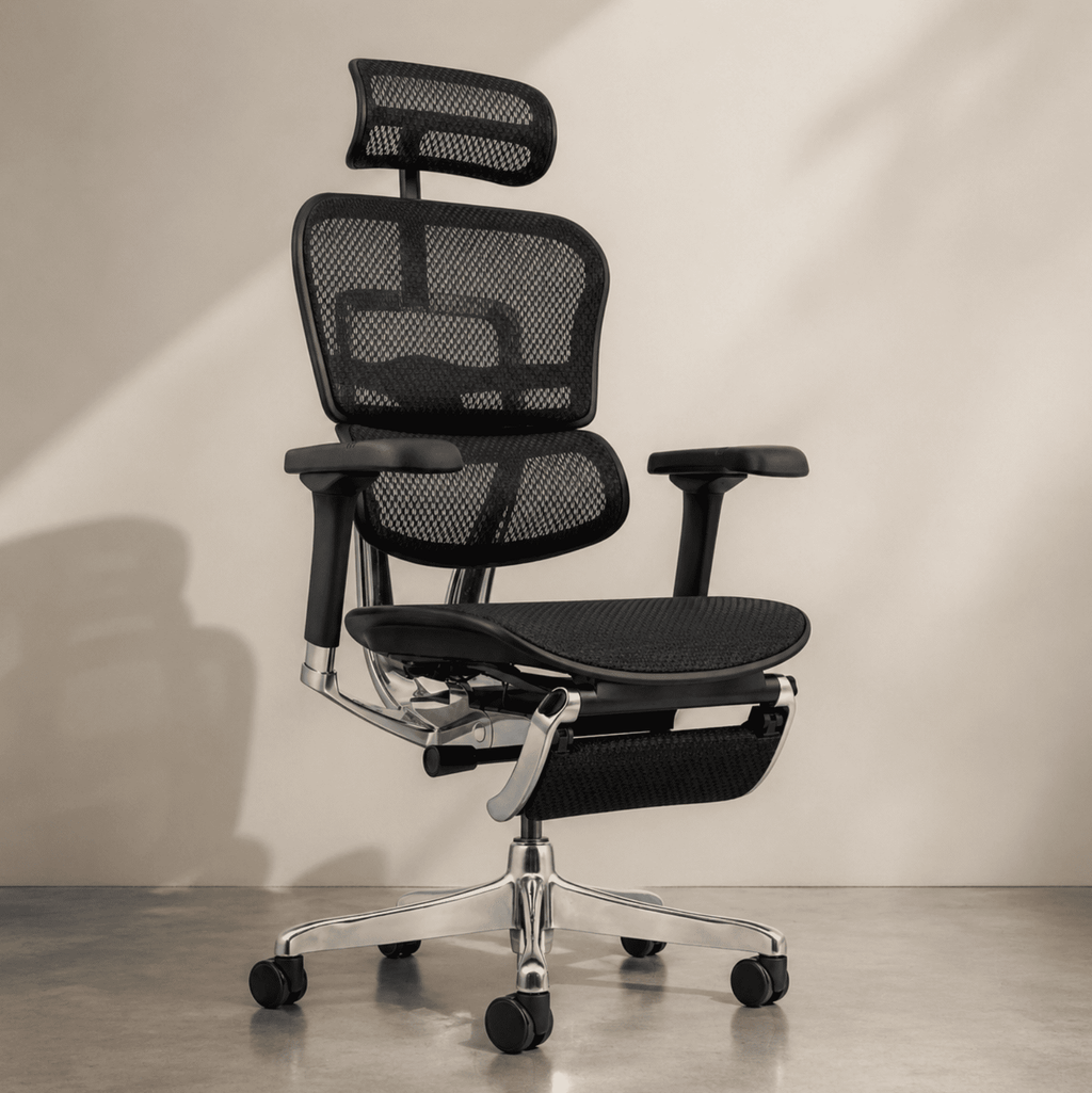 Chaise Ergonomique avec Repose-pied - Ergohuman Élite